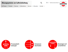 Tablet Screenshot of keller-lufttechnik.de